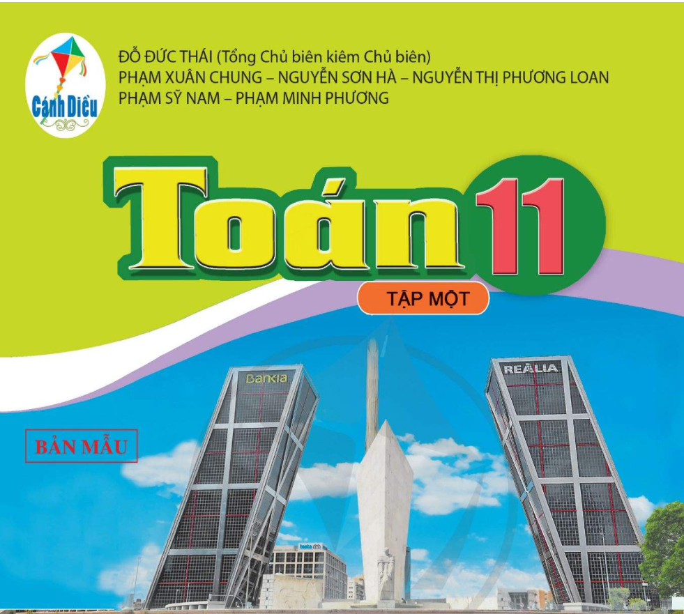 SÁCH GIÁO KHOA TOÁN 11 TẬP 1 CÁNH DIỀU Miễn phí